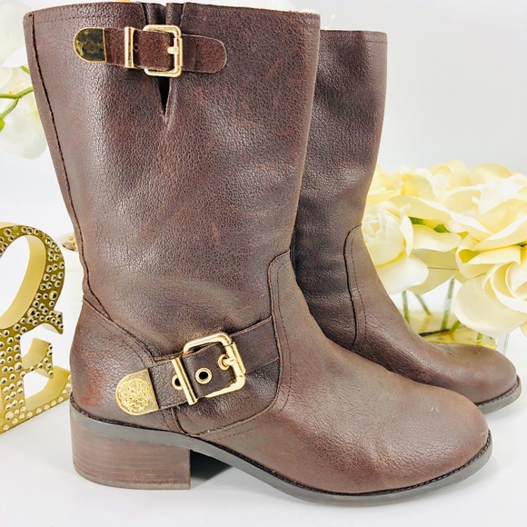 Vince Camuto Shoes - Vince Camuto Ramira Leather Rider Buckle Boots